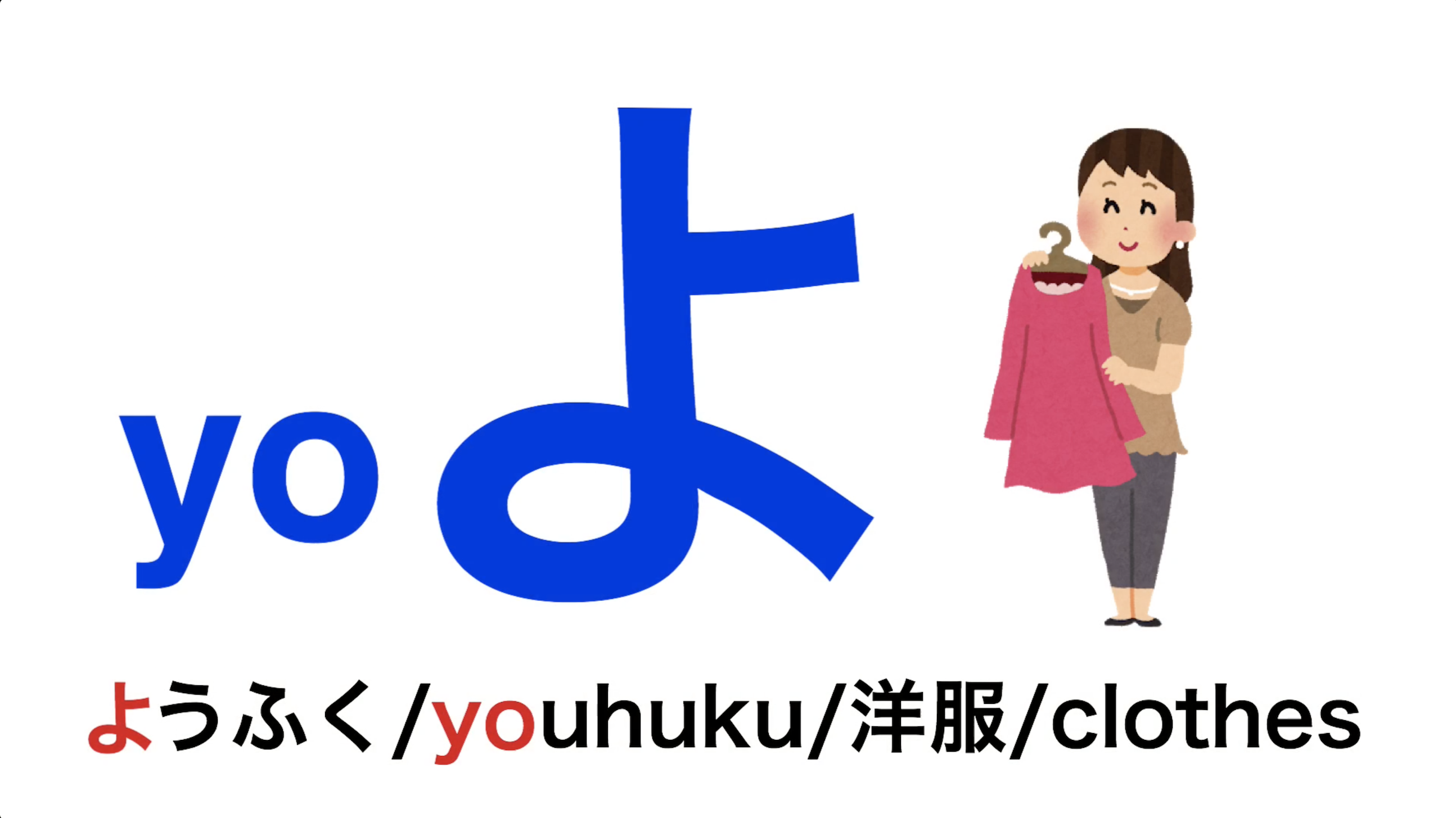 ひらがなの書き方『よ』 - 日本語 kotonoha - English & Japanese Immersion